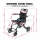 SPIRIT Kursi Roda PORTABLE + Handle Lipat Tipis Aluminium Travel Wheelchair FSJ01 SPIRIT Kursi Roda PORTABLE + Handle Lipat Tipis Aluminium Travel Wheelchair FSJ01