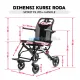 SPIRIT Kursi Roda Travel + Handle Lipat Tipis Aluminium Wheelchair FSJ03 SPIRIT Kursi Roda Travel + Handle Lipat Tipis Aluminium Wheelchair FSJ03
