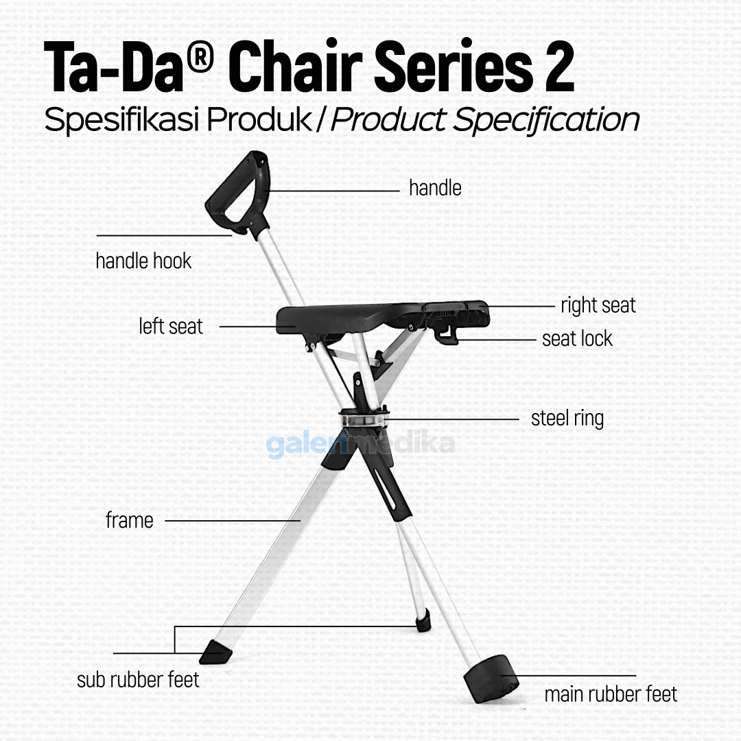 Tongkat Kursi Lipat Ta-Da Chair Series 2