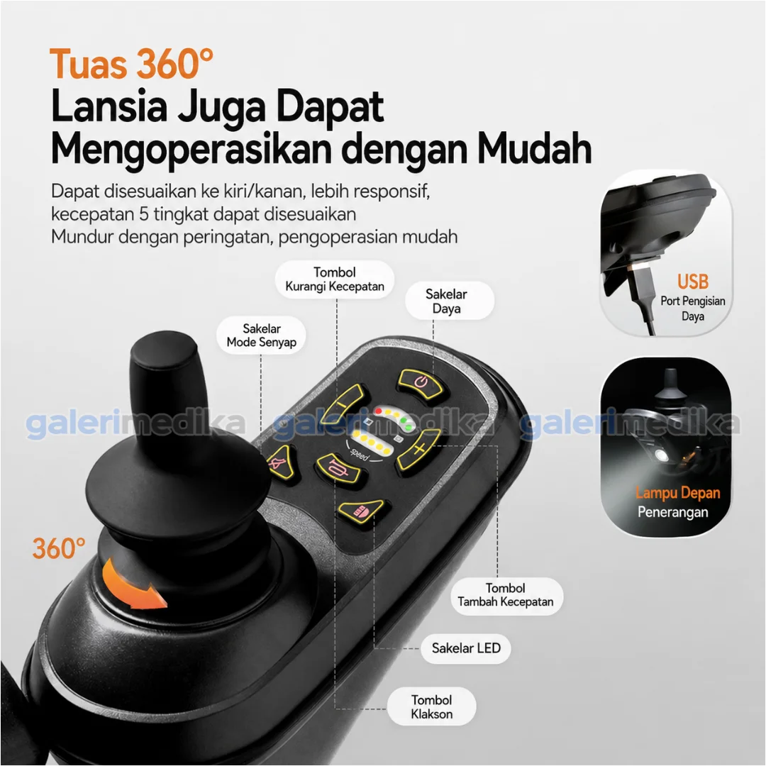 ONEMED D150EL Kursi Roda Listrik Elektrik Travelling Lipat PREMIUM ONEMED D150EL Kursi Roda Listrik Elektrik Travelling Lipat PREMIUM
