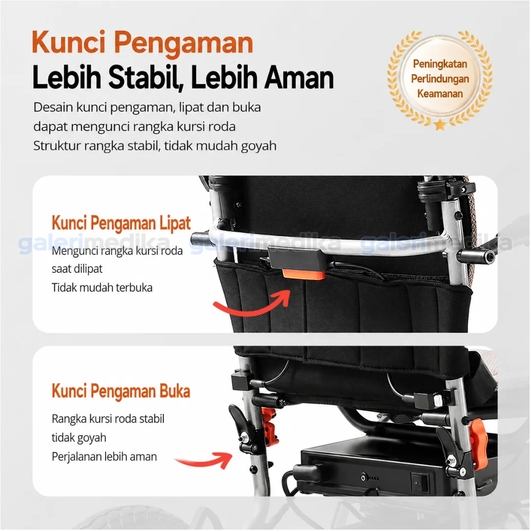 ONEMED D150EL Kursi Roda Listrik Elektrik Travelling Lipat PREMIUM ONEMED D150EL Kursi Roda Listrik Elektrik Travelling Lipat PREMIUM