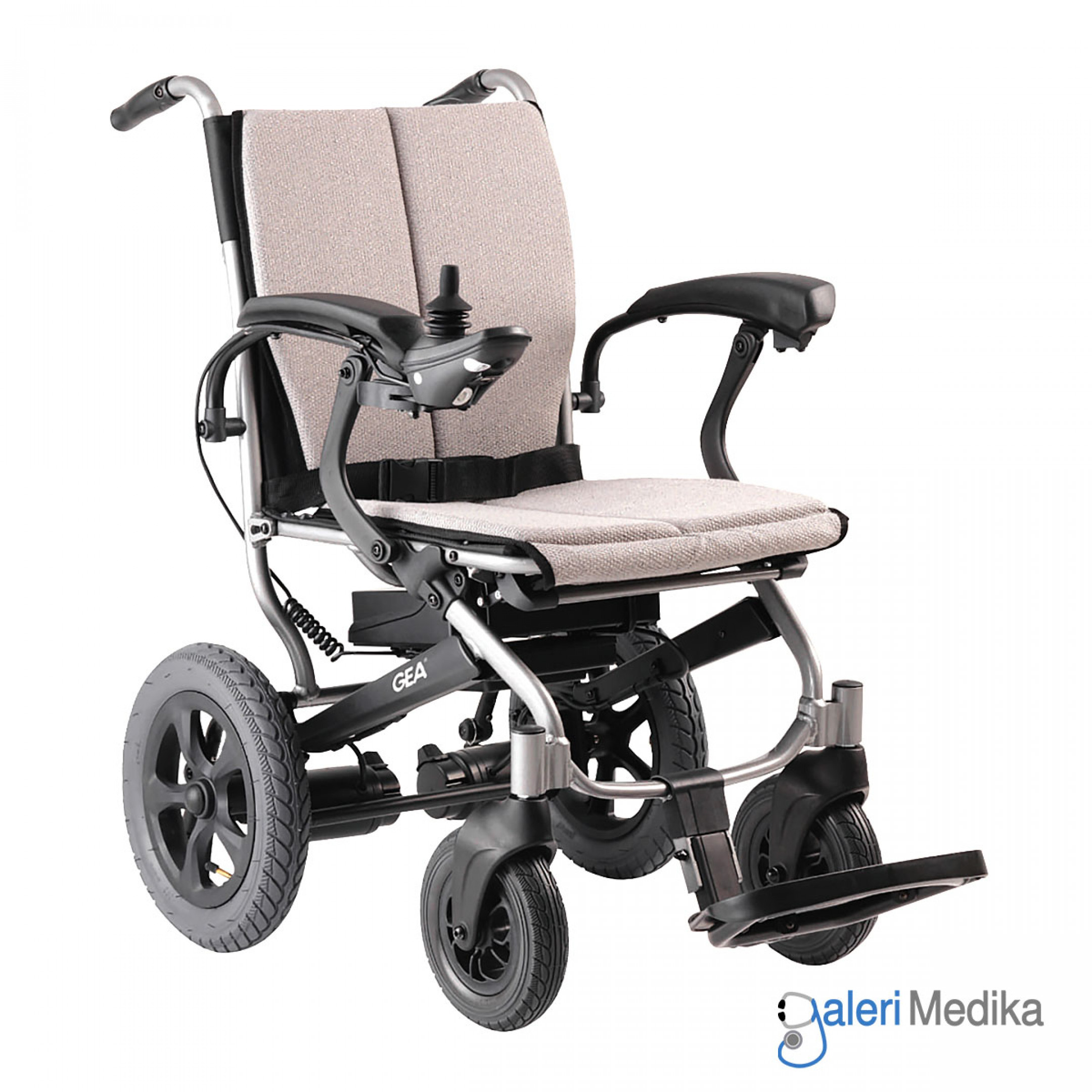 Kursi Roda Travel Elektrik Lipat GEA D130FL | Galeri Medika