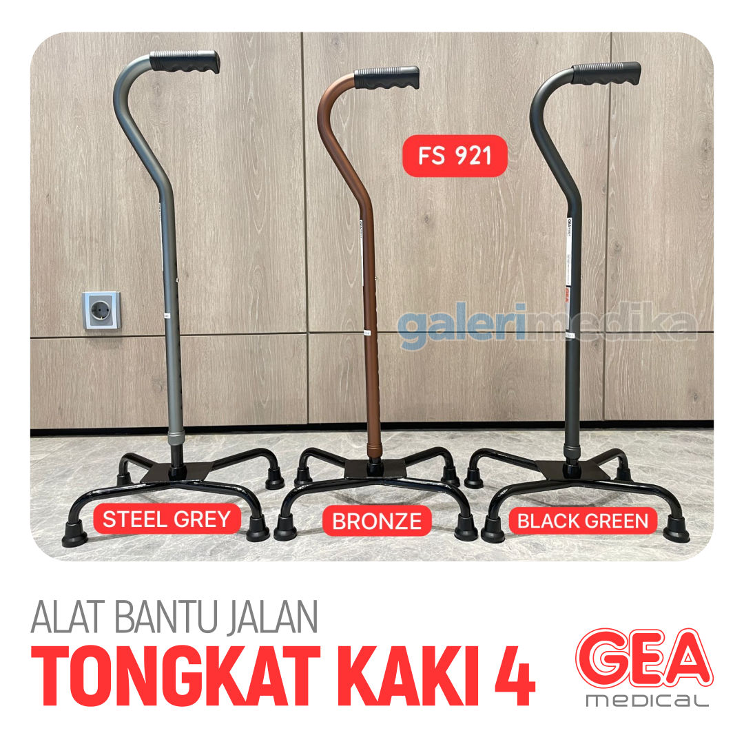 Tongkat Kaki 4 Lengkung GEA FS921