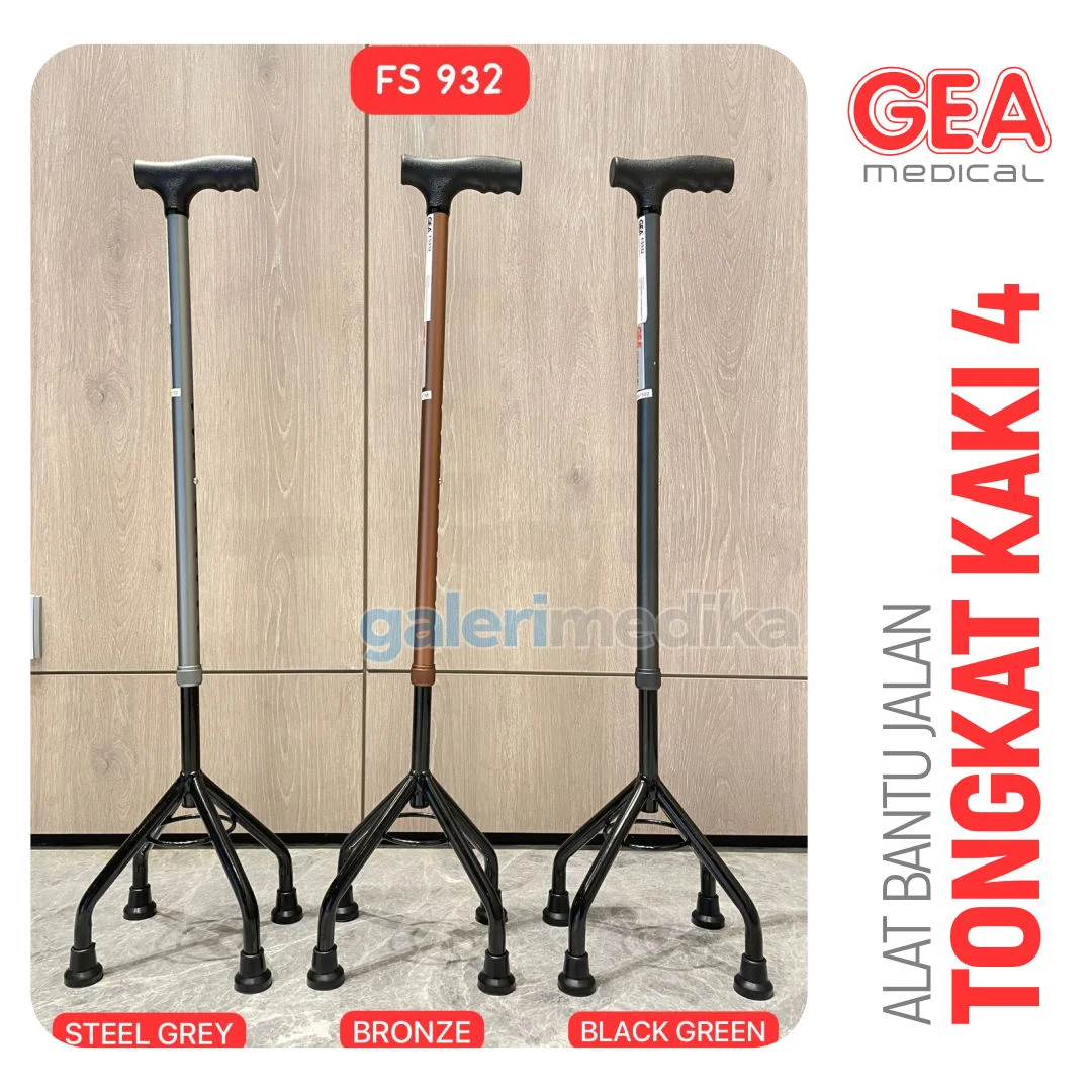 Tongkat Kaki 4 GEA FS932 Matte Series Alat Bantu Jalan