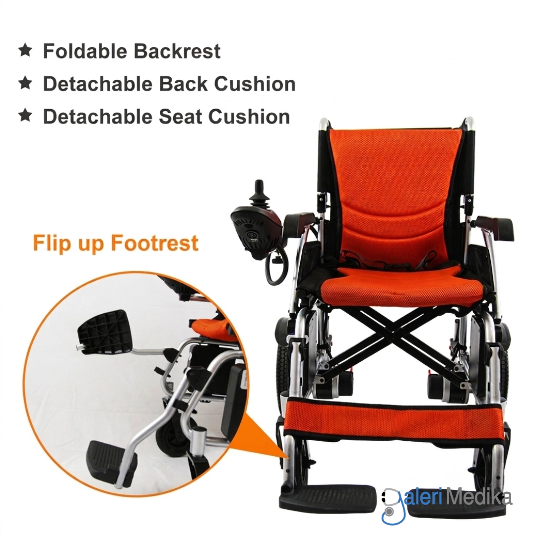 Kursi Roda Travel Elektrik GEA GO-114 Electra PORTABLE + Push Handle Kursi Roda Travel Elektrik GEA GO-114 Electra PORTABLE + Push Handle