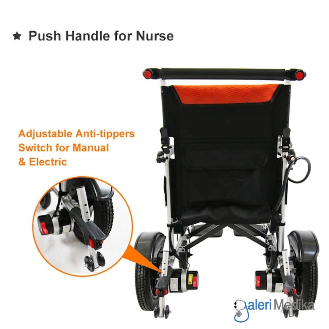 Kursi Roda Travel Elektrik GEA GO-114 Electra PORTABLE + Push Handle Kursi Roda Travel Elektrik GEA GO-114 Electra PORTABLE + Push Handle