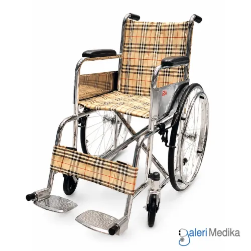 Kursi Roda Anak GEA GO-802 Chrome Steel Wheelchair