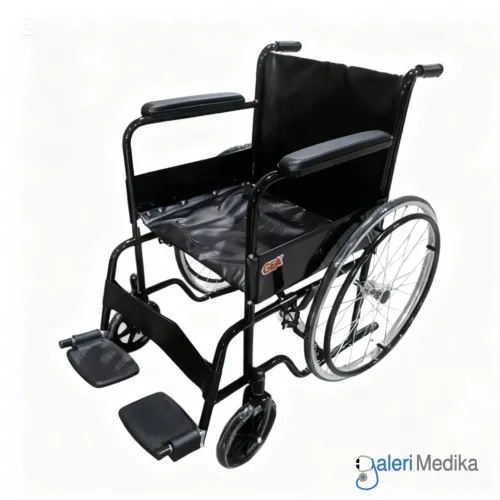 Kursi Roda GEA GO-875D Manual Steel Wheelchair Velg Jari-Jari