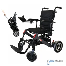 Kursi Roda Travel Elektrik GEA GO-106 Electra + Handle Brushless Motor & Li-Ion Battery