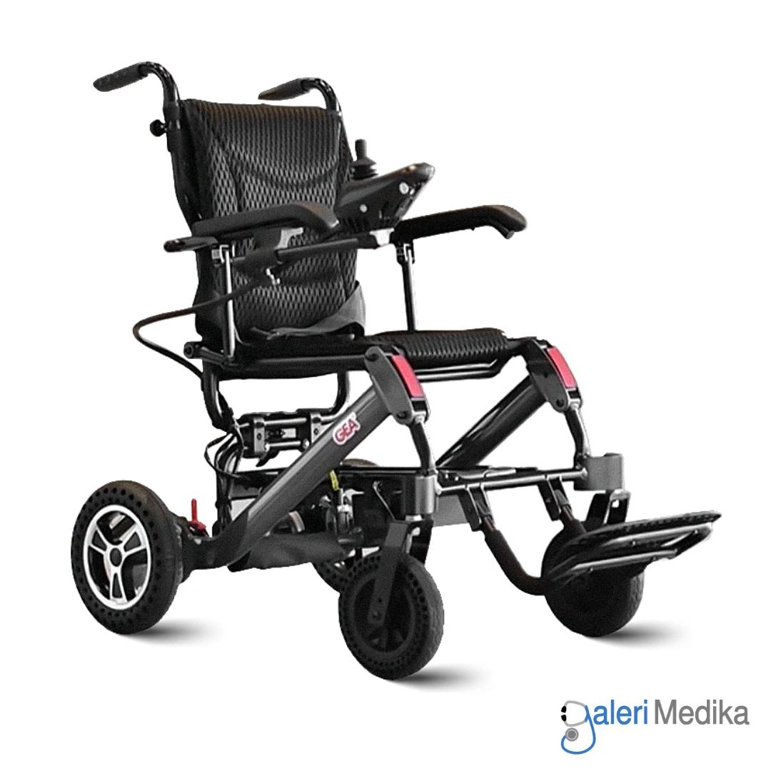 Kursi Roda Travel Elektrik GEA GO-106 Electra + Handle Brushless Motor & Li-Ion Battery