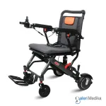 Kursi Roda Travel Elektrik GEA GO-125 Electra PORTABLE + Handle Roda Anti BOCOR