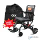 Kursi Roda Travel Elektrik GEA GO-125 Electra PORTABLE + Handle Roda Anti BOCOR