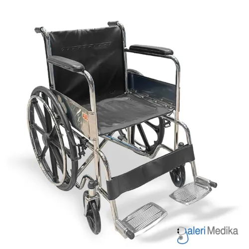 Kursi Roda Manual GEA GO-809B Steel Wheelchair Velg Racing