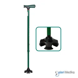 GEA Tongkat Lurus Aluminium Anti-Slip Alat Bantu Jalan Orang Tua WS 9301L-2