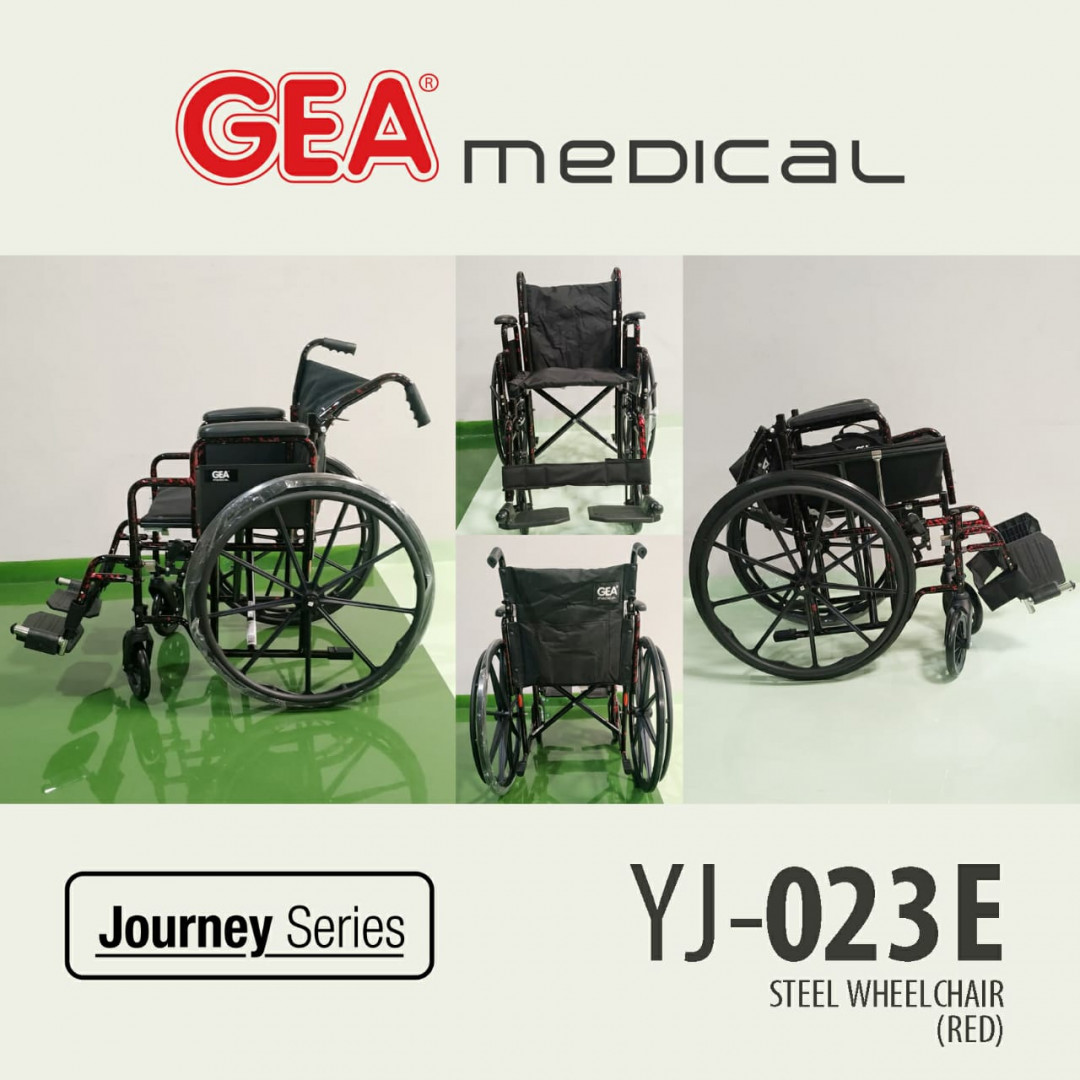 Kursi Roda Standard GEA YJ-023E Steel Wheelchair Kursi Roda Standard GEA YJ-023E Steel Wheelchair