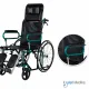 Kursi Roda Reclining SPIRIT FS 902GC Steel Wheelchair 2in1