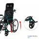 Kursi Roda Reclining SPIRIT FS 902GC Steel Wheelchair 2in1