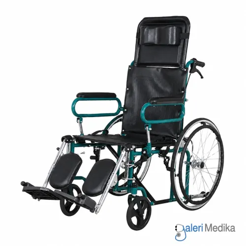 Kursi Roda Reclining SPIRIT FS 902GC Steel Wheelchair 2in1