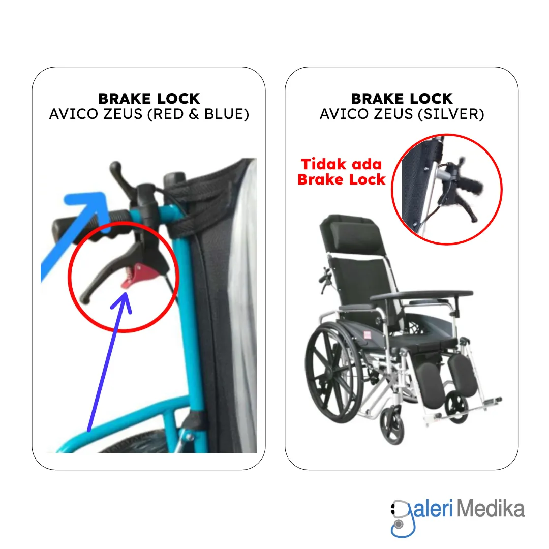 Kursi Roda 4in1 Multifungsi Avico Zeus Aluminium Kursi Roda 4in1 Multifungsi Avico Zeus Aluminium