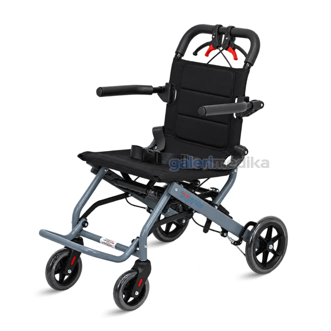 Kursi Roda Travel OneHealth DY800 + Handle FREE Tas Kursi Roda Travel OneHealth DY800 + Handle FREE Tas
