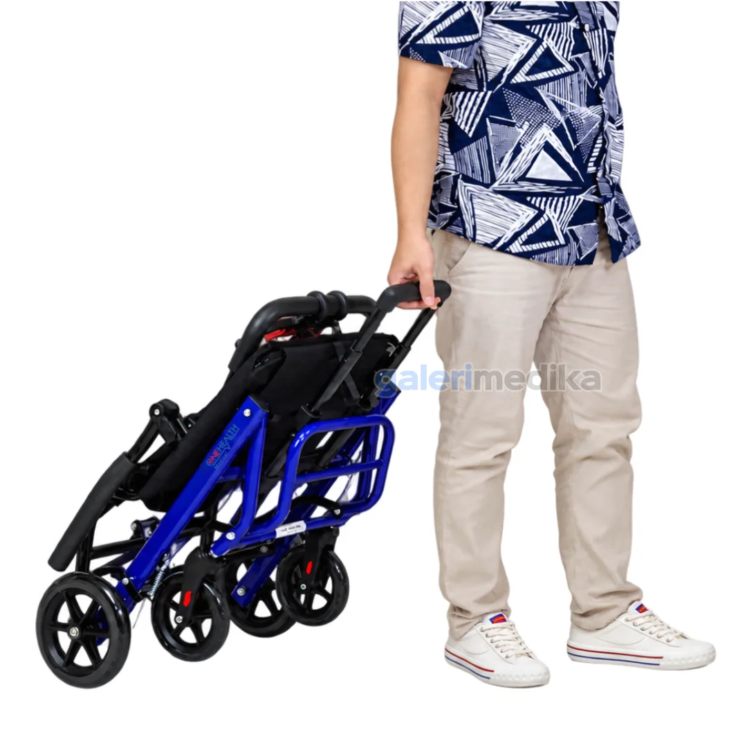 Kursi Roda Travel OneHealth DY800 + Handle FREE Tas Kursi Roda Travel OneHealth DY800 + Handle FREE Tas