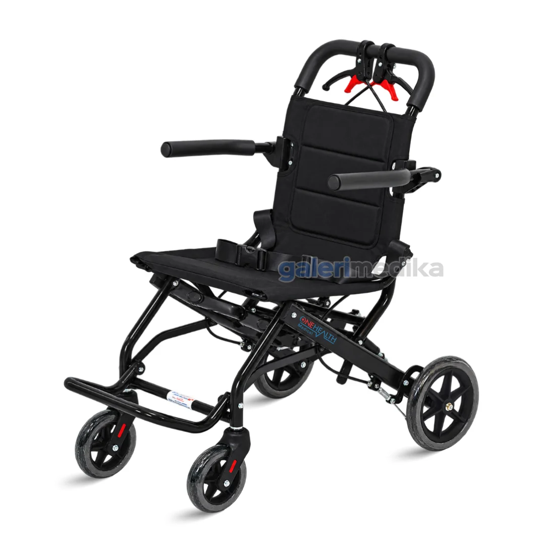 Kursi Roda Travel OneHealth DY800 + Handle FREE Tas Kursi Roda Travel OneHealth DY800 + Handle FREE Tas