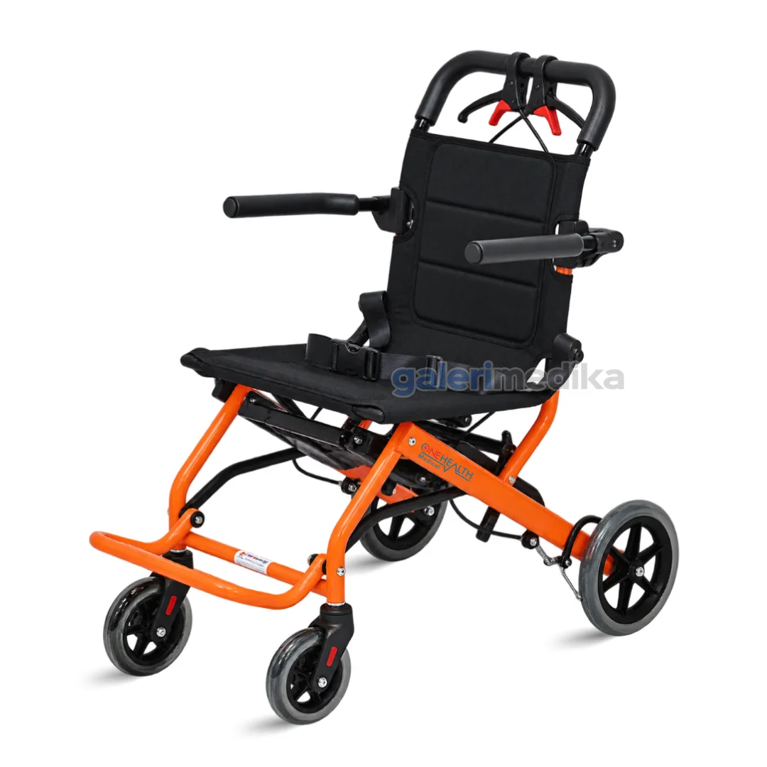Kursi Roda Travel OneHealth DY800 + Handle FREE Tas Kursi Roda Travel OneHealth DY800 + Handle FREE Tas