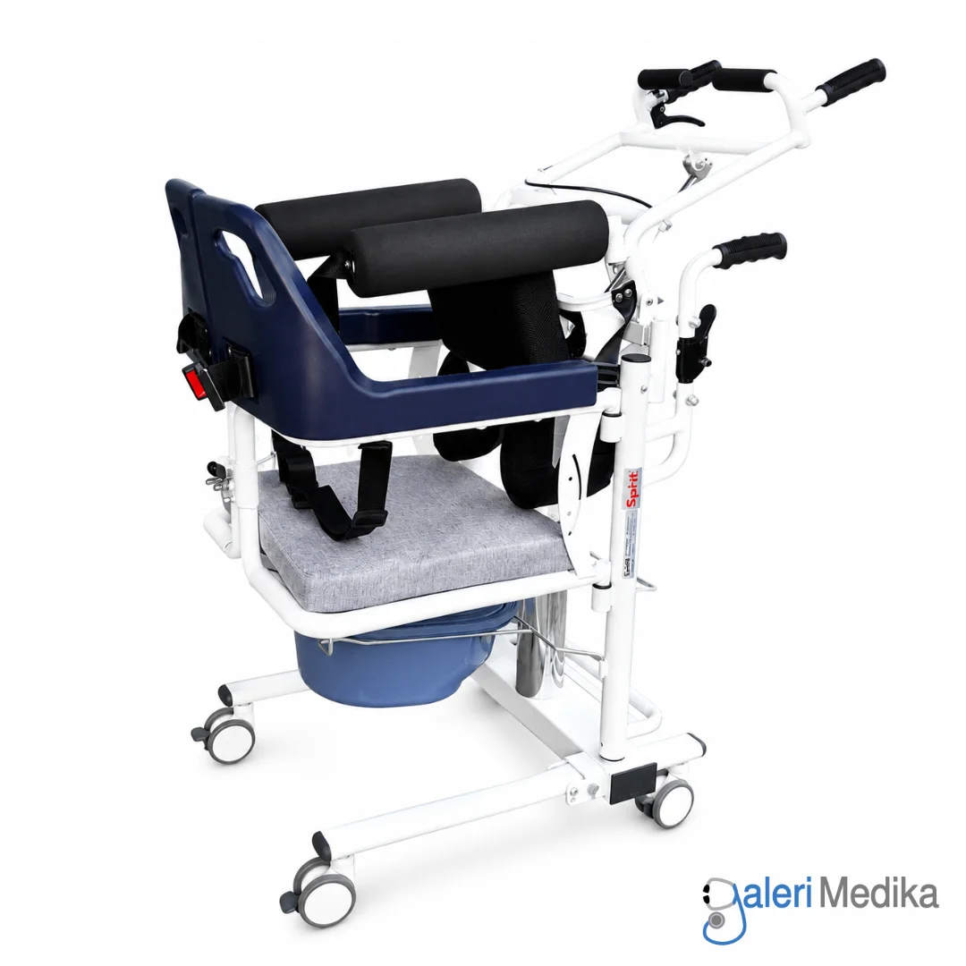 SPIRIT Kursi Transfer Pasien + Alat Berdiri & Commode Chair Hidrolik 3 Fungsi FS702SP SPIRIT Kursi Transfer Pasien + Alat Berdiri & Commode Chair Hidrolik 3 Fungsi FS702SP