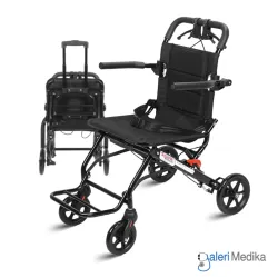 SPIRIT Kursi Roda PORTABLE Lipat Tipis Aluminium Travel Wheelchair FSJ01 SPIRIT Kursi Roda PORTABLE Lipat Tipis Aluminium Travel Wheelchair FSJ01