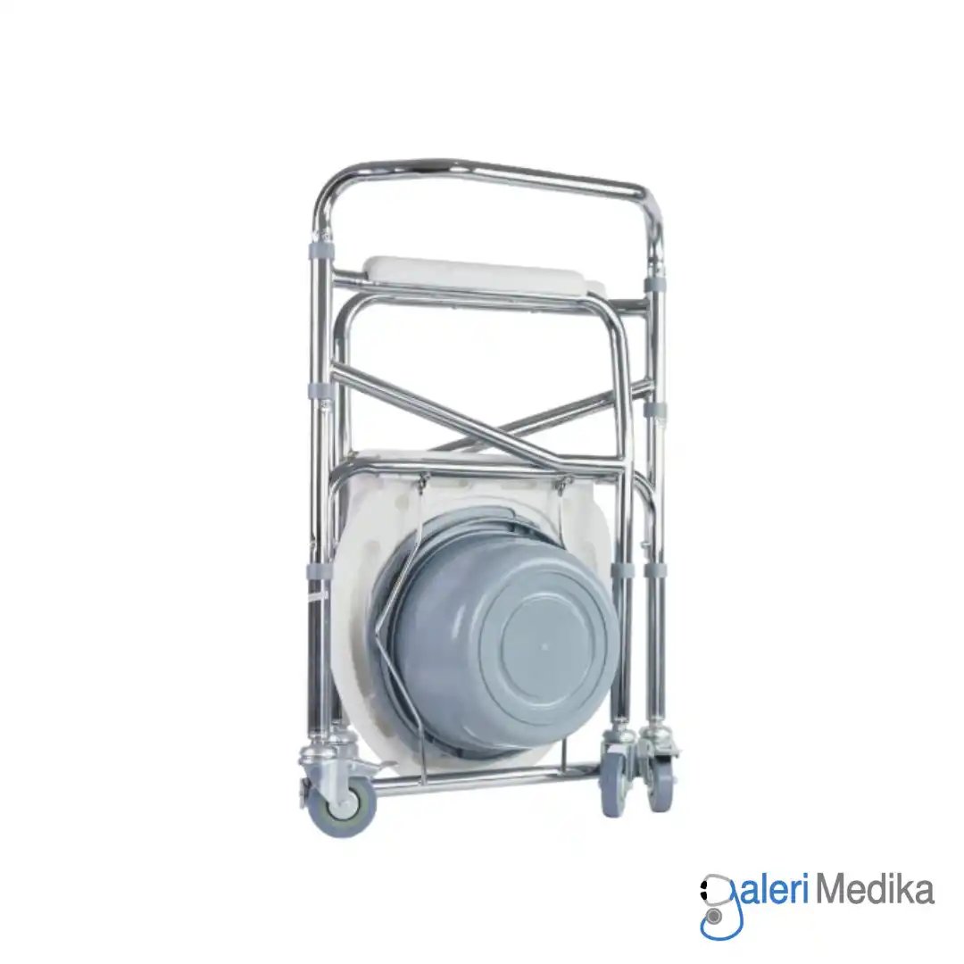 Commode Chair OneHealth KY696 Toilet Portable + Roda Commode Chair OneHealth KY696 Toilet Portable + Roda