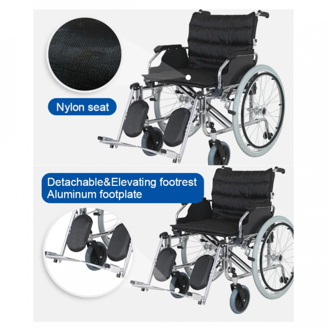 Kursi Roda Jumbo OneHealth KY-951AC-56 Heavy Duty Wheelchair