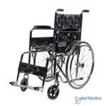 Kursi Roda Standar Anak OneHealth OH-809 Steel Chrome Wheelchair