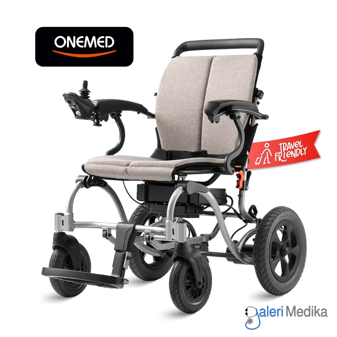 ONEMED D150EL Kursi Roda Listrik Elektrik Travelling Lipat PREMIUM ONEMED D150EL Kursi Roda Listrik Elektrik Travelling Lipat PREMIUM