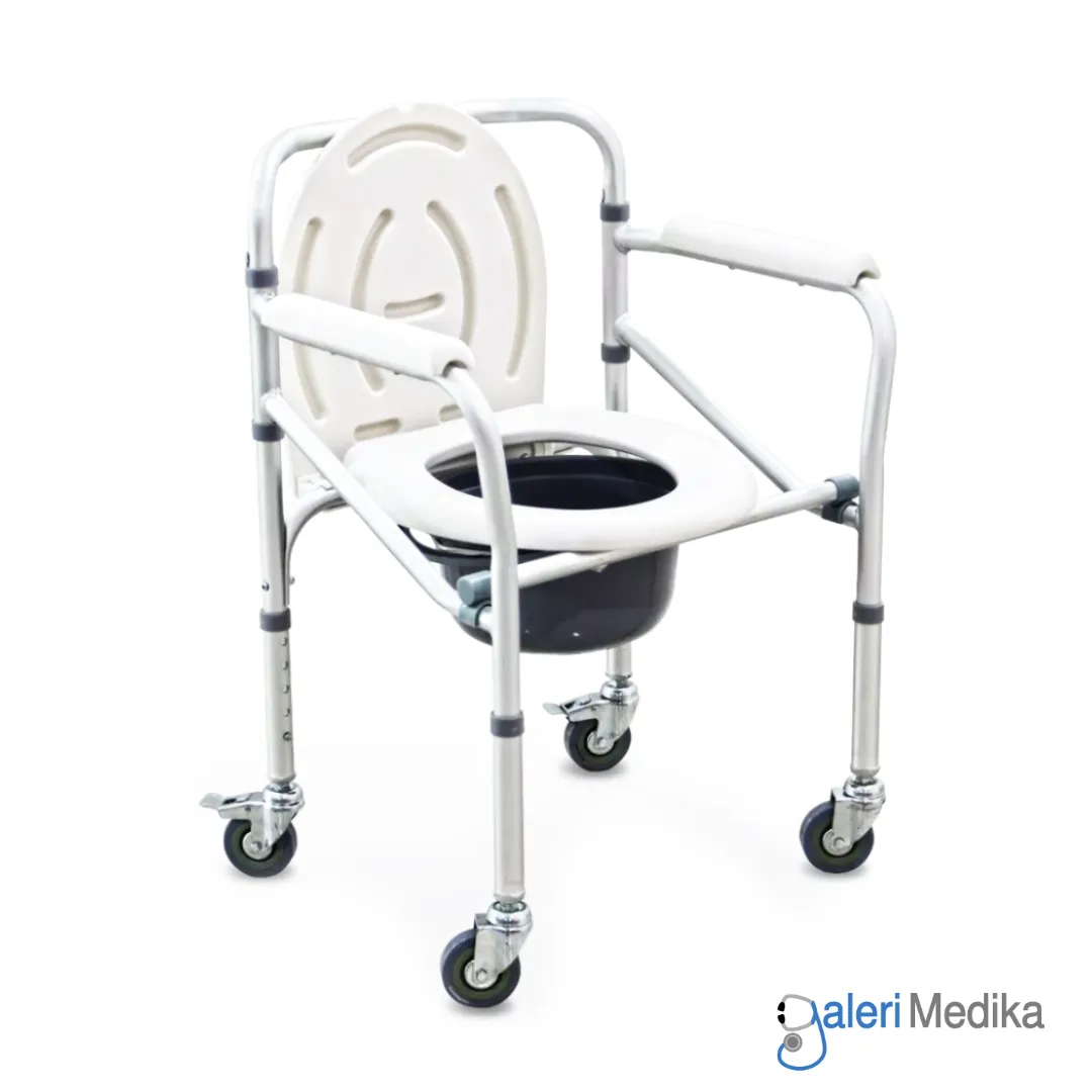 Commode Chair Onemed FS696 Kursi Toilet BAB Portable + Roda Commode Chair Onemed FS696 Kursi Toilet BAB Portable + Roda
