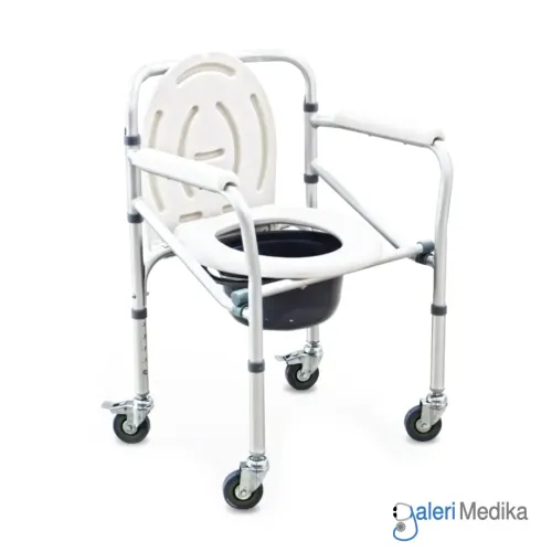 Commode Chair Onemed FS696 Kursi Toilet BAB Portable + Roda