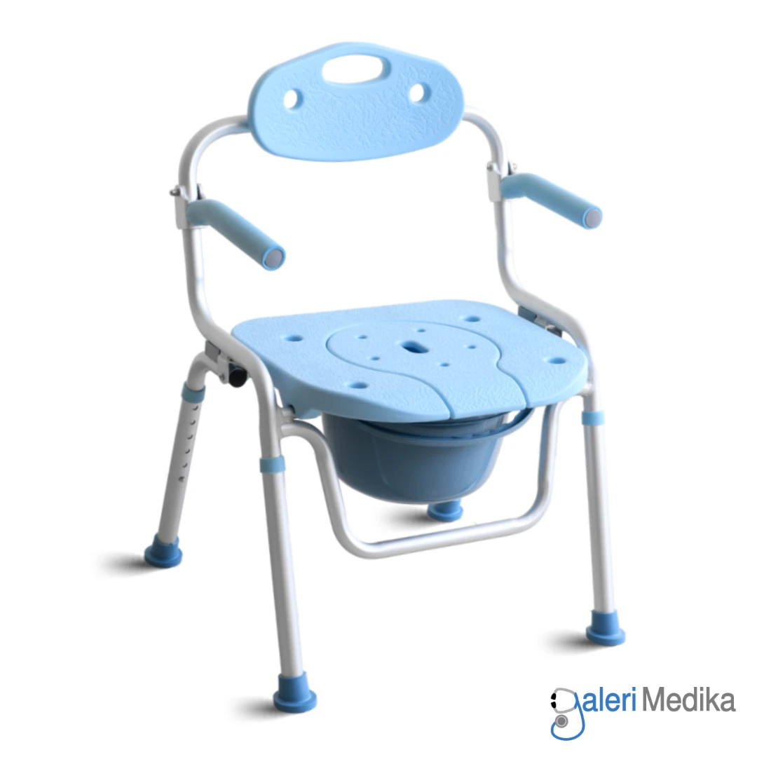 Kursi Toilet Portable Avico Sakura Max 2in1 Commode Chair + Shower Chair
