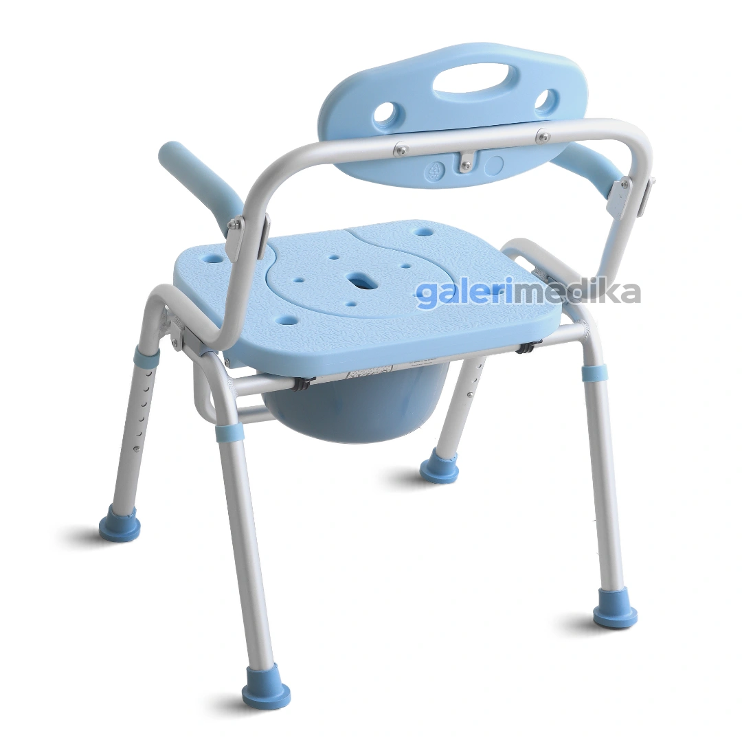 Kursi Toilet Portable Avico Sakura Max 2in1 Commode Chair + Shower Chair