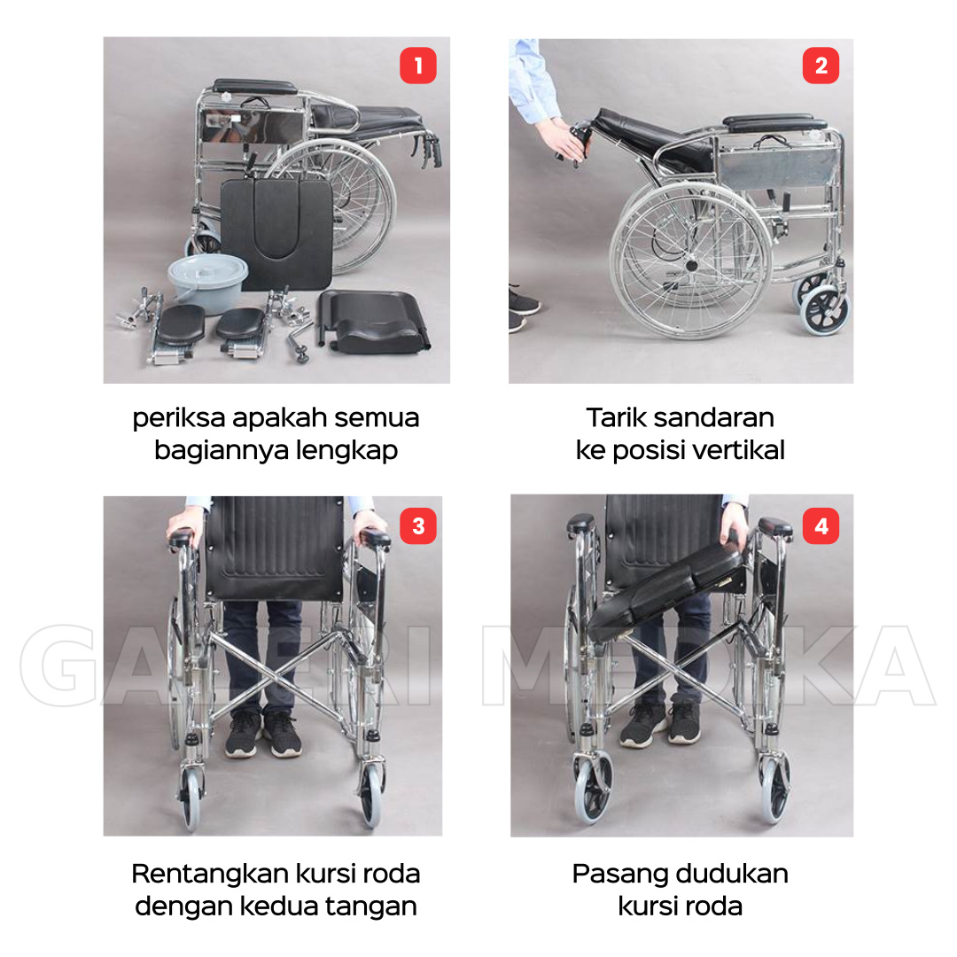 Kursi Roda 3in1 Multifungsi GEA FS609 GC