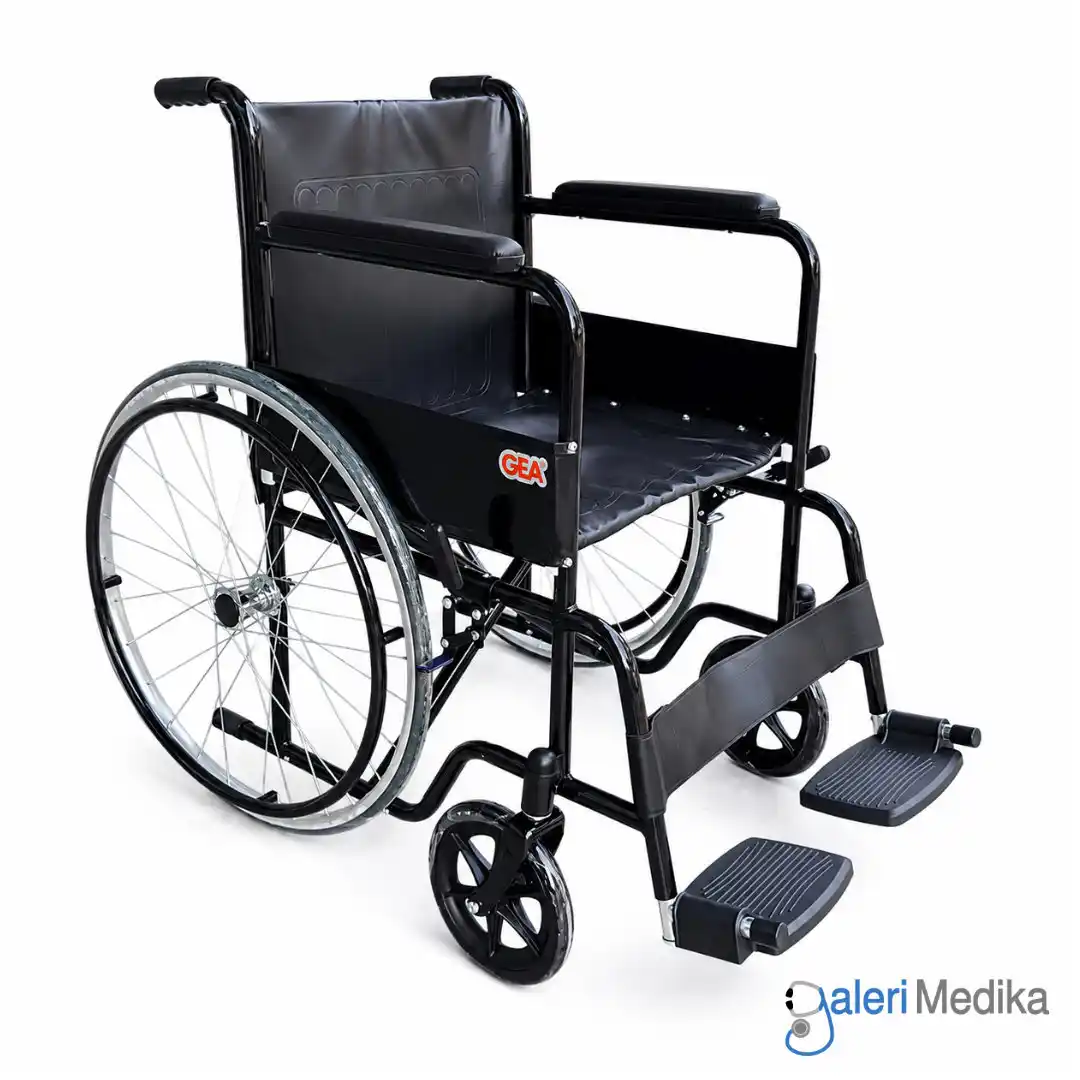 Kursi Roda GEA GO-875D Manual Steel Wheelchair Velg Jari-Jari Kursi Roda GEA GO-875D Manual Steel Wheelchair Velg Jari-Jari
