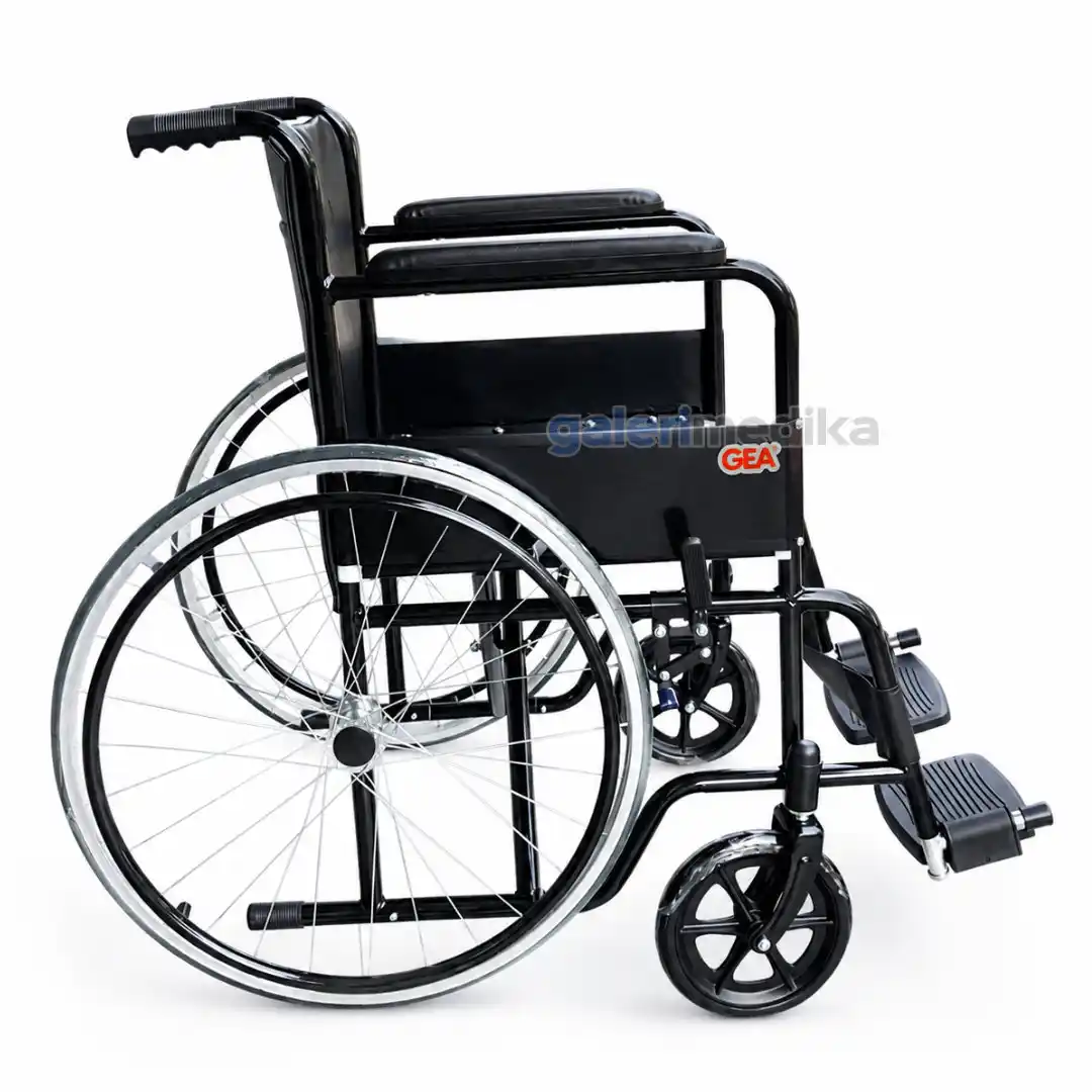 Kursi Roda GEA GO-875D Manual Steel Wheelchair Velg Jari-Jari Kursi Roda GEA GO-875D Manual Steel Wheelchair Velg Jari-Jari