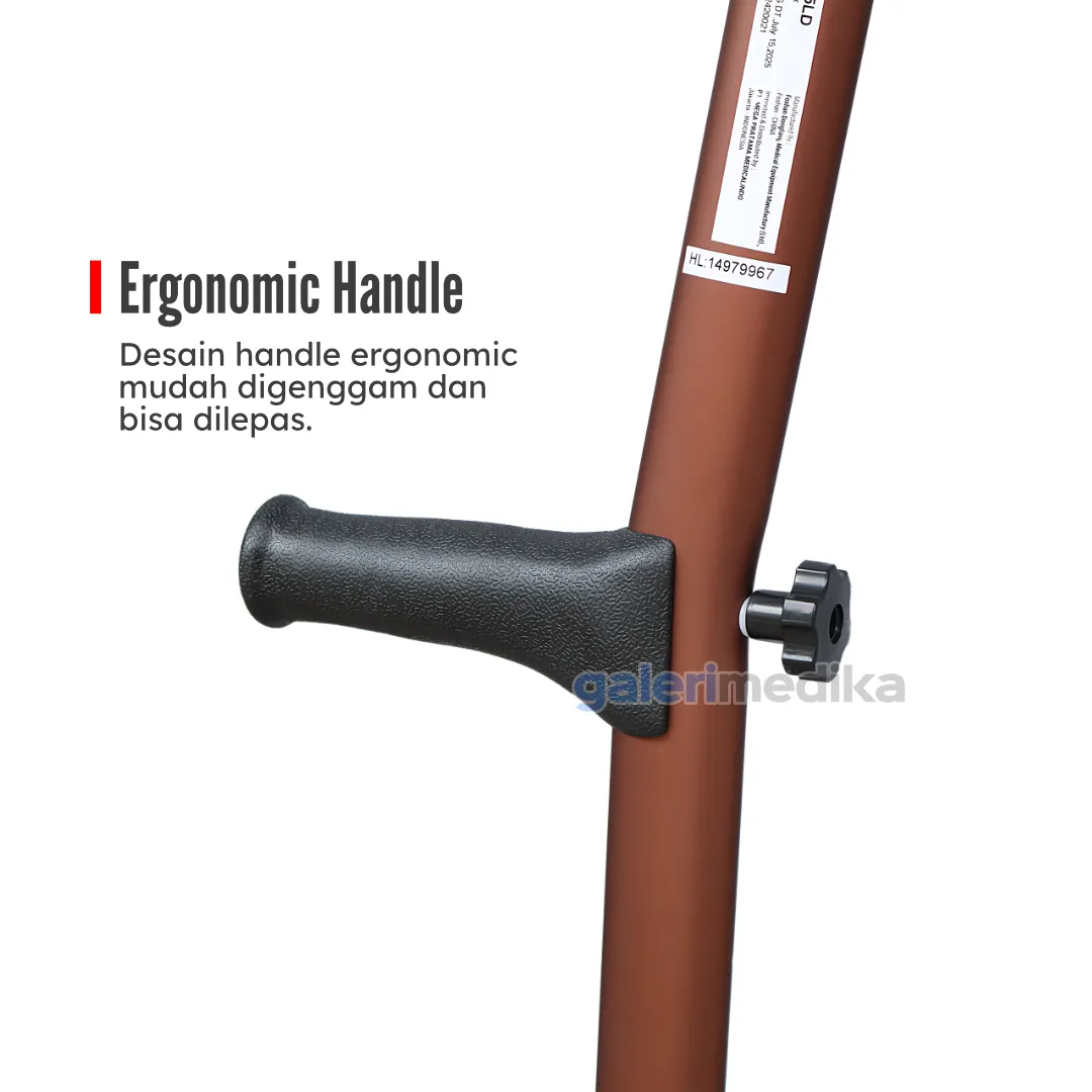 Tongkat Kruk Ketiak Aluminium GEA WS-925LD Alat Bantu Jalan