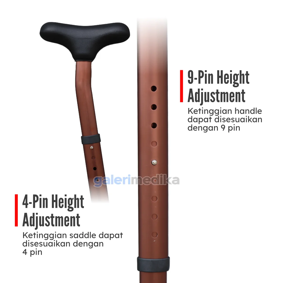 Tongkat Kruk Ketiak Aluminium GEA WS-925LD Alat Bantu Jalan