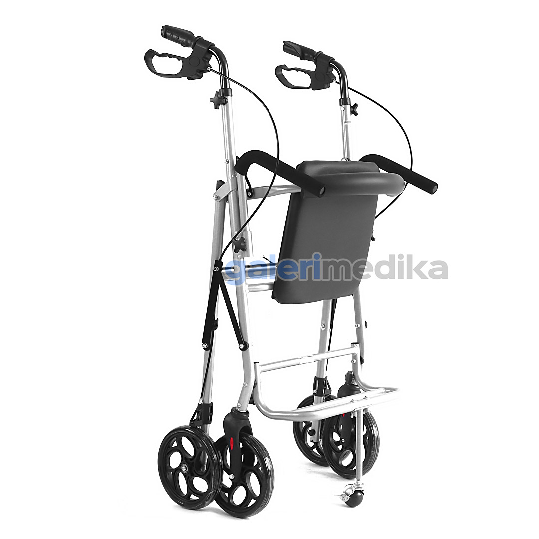 Rollator OneHealth KY 9148-LA Alat Bantu Jalan 2 Fungsi