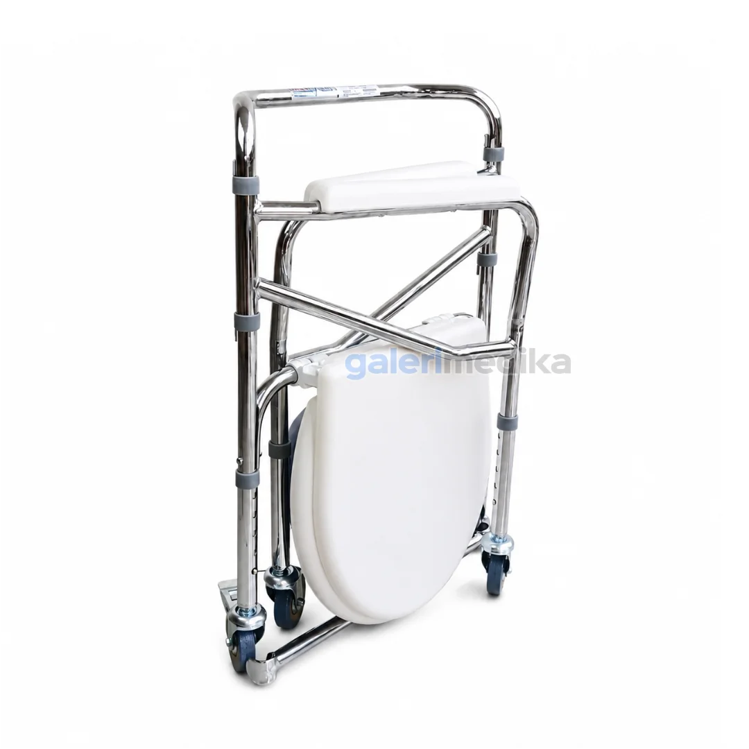 Commode Chair OneHealth KY696 Toilet Portable + Roda Commode Chair OneHealth KY696 Toilet Portable + Roda