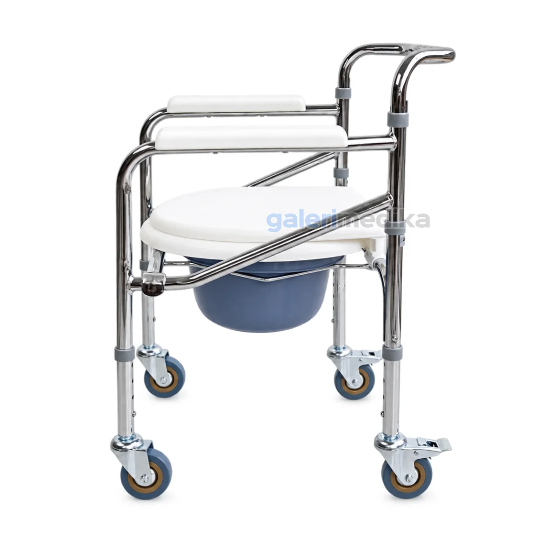 Commode Chair OneHealth KY696 Toilet Portable + Roda Commode Chair OneHealth KY696 Toilet Portable + Roda