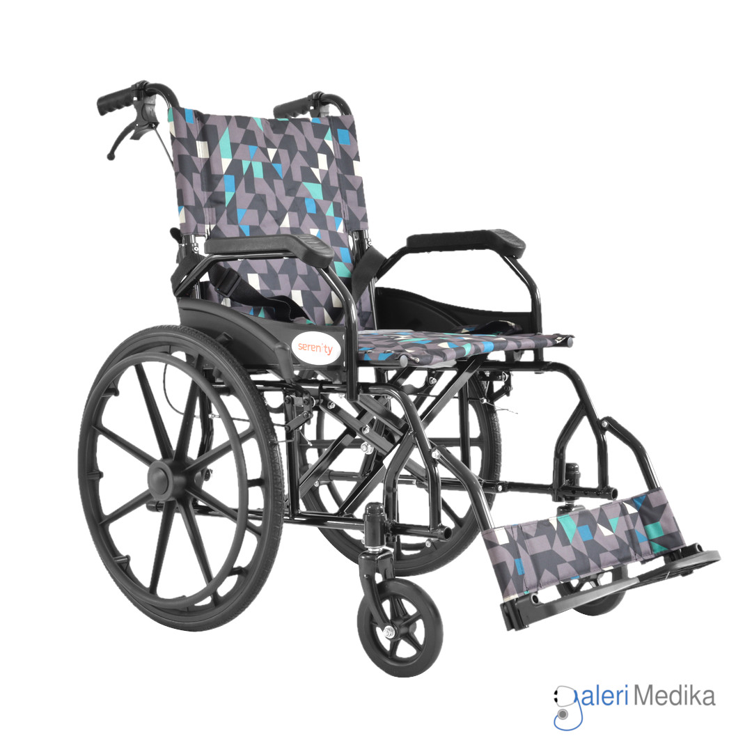 Kursi Roda Serenity SR-862 Steel Wheelchair