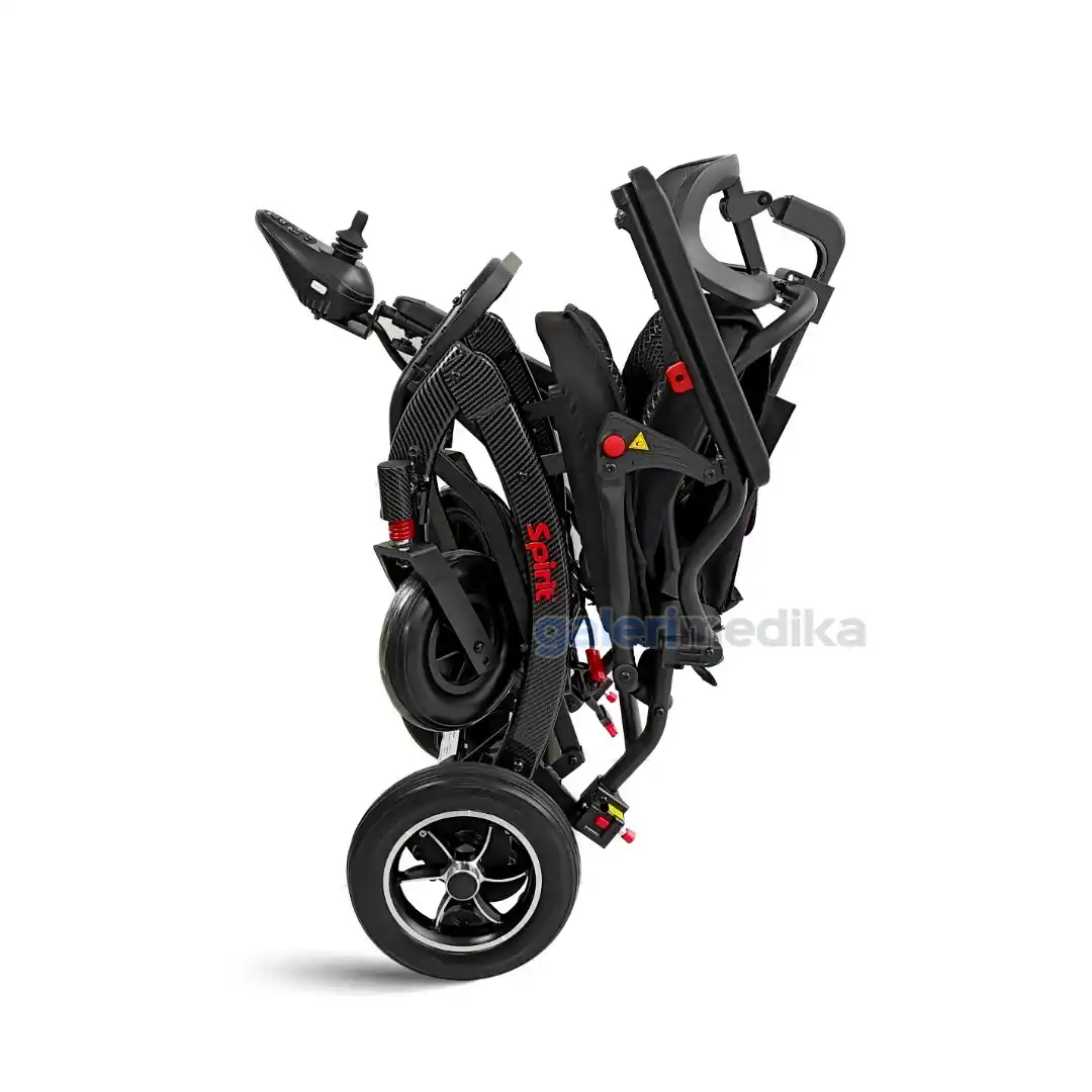 SPIRIT Kursi Roda Travel Elektrik EASYGO SLIM + Handle & Hedrest Brushless Motor & Lithium Battery SPIRIT Kursi Roda Travel Elektrik EASYGO SLIM + Handle & Hedrest Brushless Motor & Lithium Battery