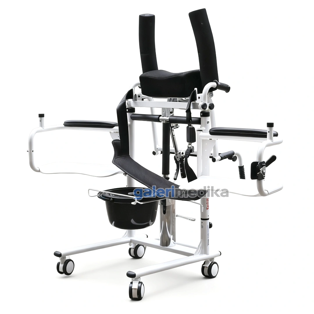 SPIRIT Kursi Transfer Pasien + Alat Berdiri & Commode Chair Hidrolik 3 Fungsi FS702SP SPIRIT Kursi Transfer Pasien + Alat Berdiri & Commode Chair Hidrolik 3 Fungsi FS702SP