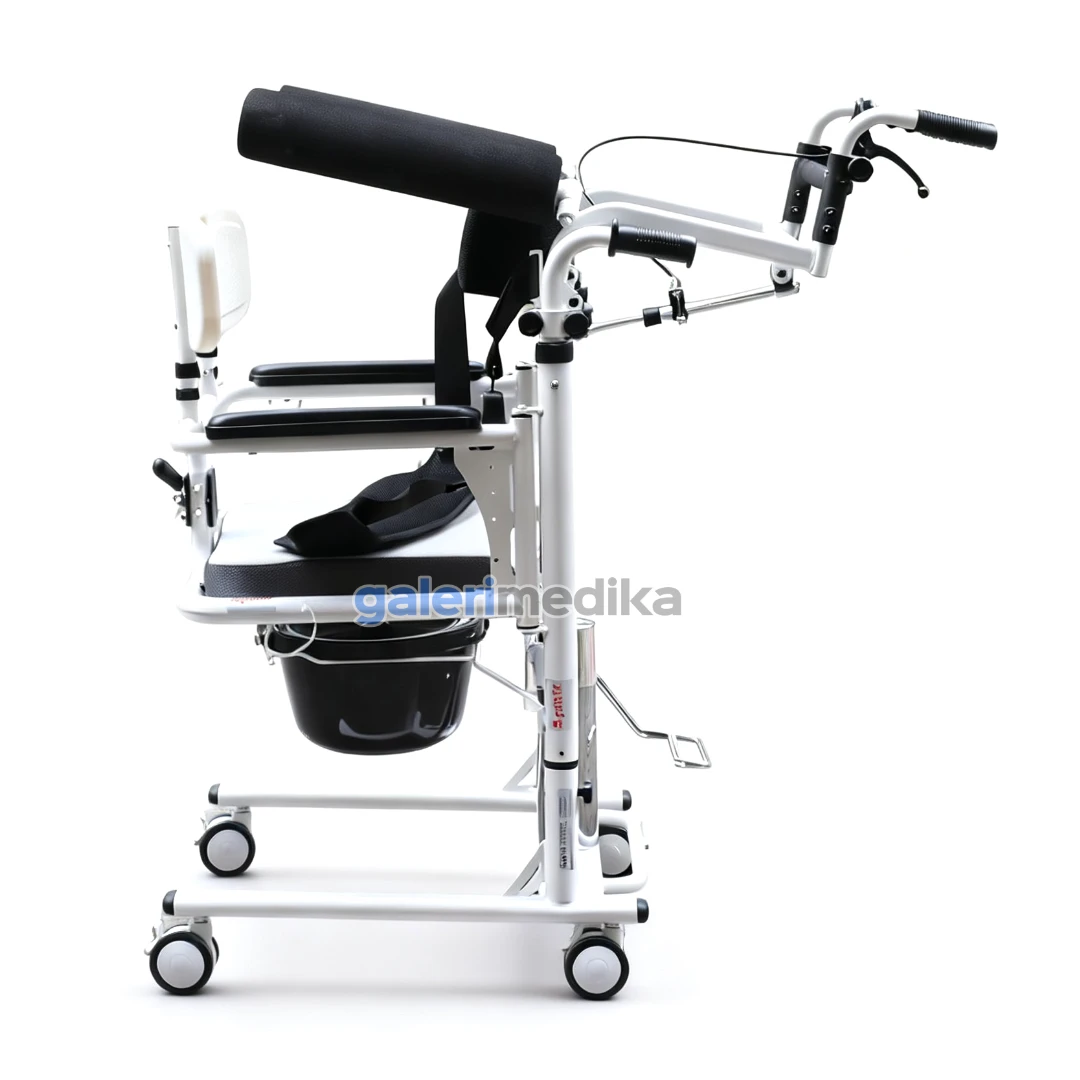 SPIRIT Kursi Transfer Pasien + Alat Berdiri & Commode Chair Hidrolik 3 Fungsi FS702SP SPIRIT Kursi Transfer Pasien + Alat Berdiri & Commode Chair Hidrolik 3 Fungsi FS702SP