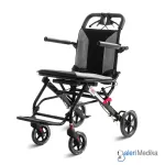 SPIRIT Kursi Roda Travel + Handle Lipat Tipis Aluminium Wheelchair FSJ03
